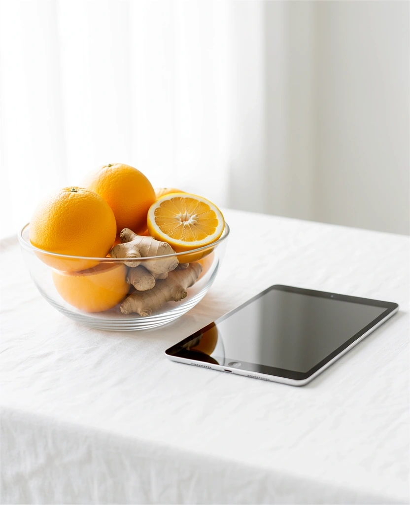 Frische gesunde Zutaten für die Beratung